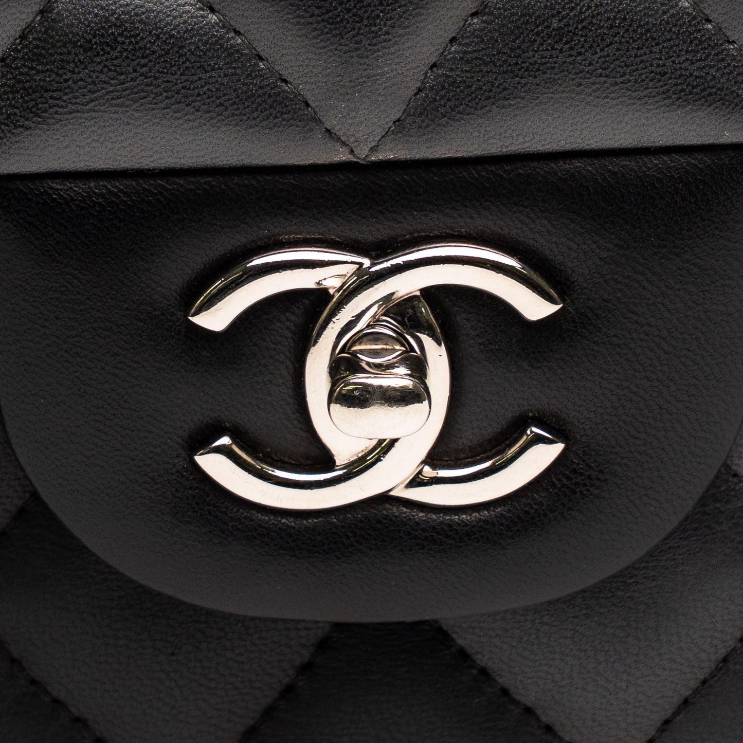 Chanel Classic Jumbo Black Caviar Flap Bag