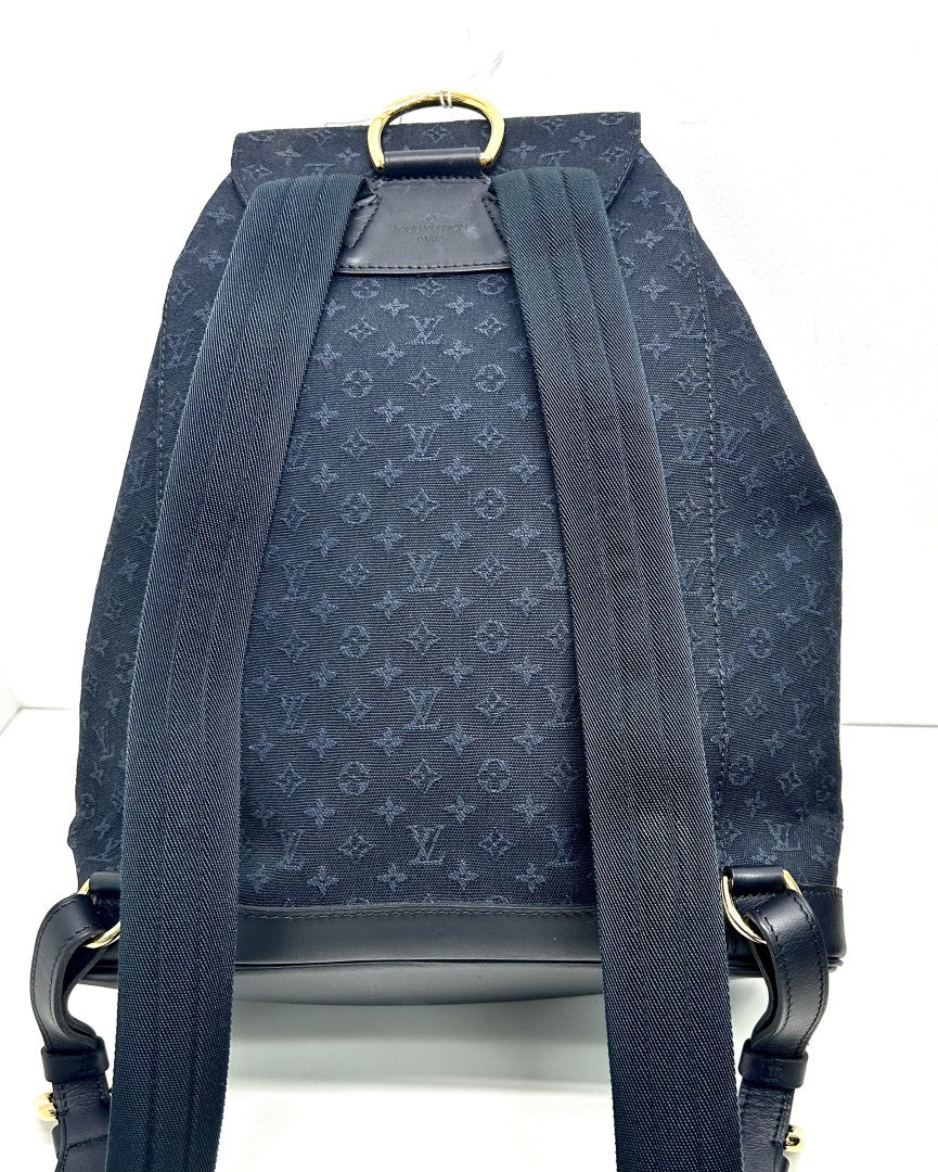 Louis Vuitton Monogram Montsouris Eclipse Navy Backpack image 1