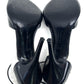 GIVENCHY BLACK LEATHER &amp; FEATHER ANKLE STRAP PUMPS image 3