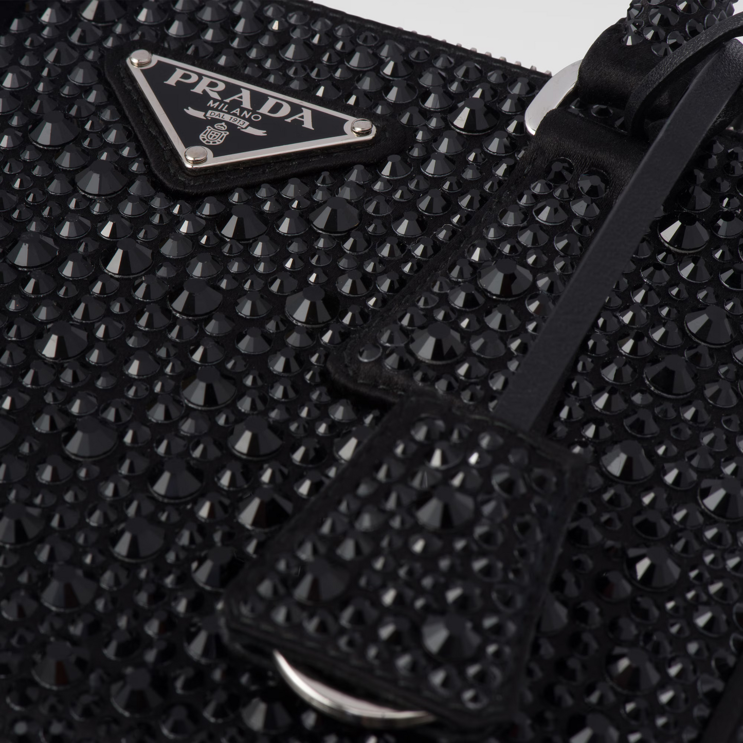 Prada Galleria Crystal-Embellished Mini Bag