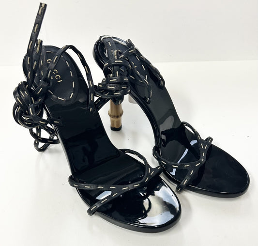 GUCCI BY TOM FORD 2002 RUNWAY BAMBOO SANDALS image 1