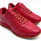 Louis Vuitton Limited Edition X Supreme Perforated Red Leather Trainers image 0