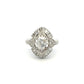 Platinum Ballerina 2.12ct Diamond Cluster Ring image 1