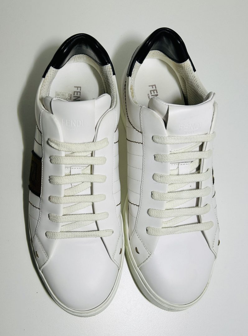 Fendi Roma Low Top Sneakers with FF Patch image 2