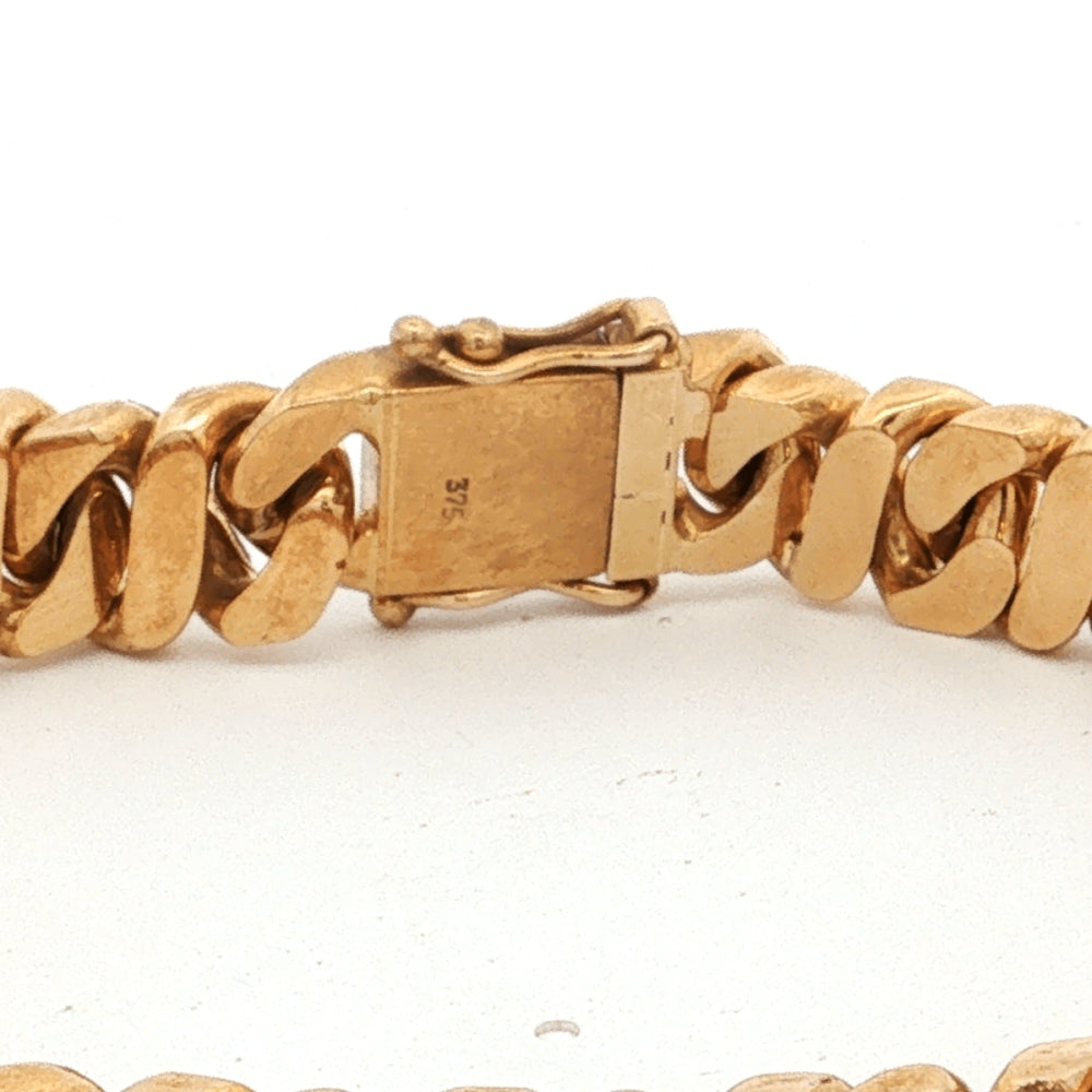 9ct Yellow Gold Curb Link Bracelet