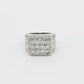 White Gold 58-Stone Diamond Ring