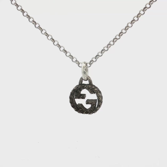 Gucci Interlocking G Rope-Design Pendant Necklace