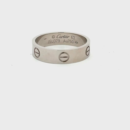 Cartier Love 18ct White Gold Ring