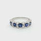 Platinum Sapphire & Diamond Ring