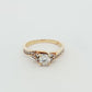 Yellow Gold Diamond Cluster Ring