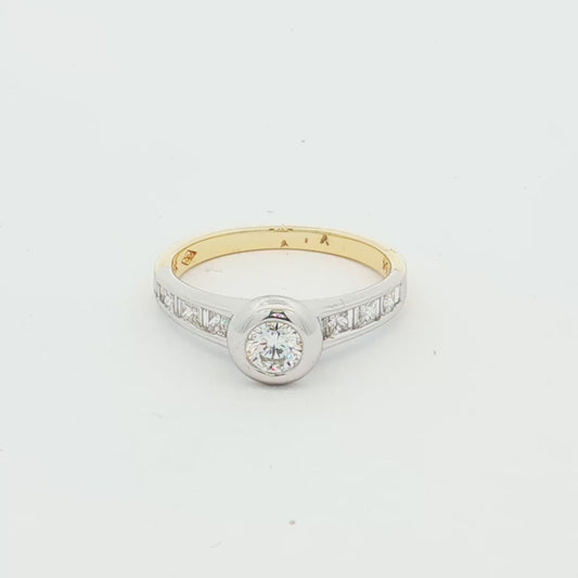 Yellow & White Gold Diamond Ring