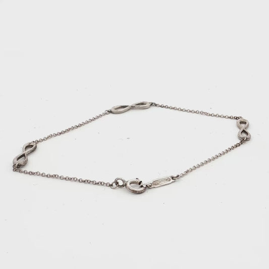 Tiffany & Co. Infinity Sterling Silver Chain Bracelet