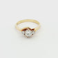Yellow Gold Three-Stone Diamond Ring