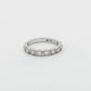Platinum Ten-Stone Round Brilliant Diamond Band
