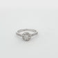 White Gold 21-Stone Diamond Cluster Ring