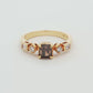 Yellow Gold Diamond Cushion-Cut Ring