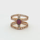 Yellow Gold Ruby & Diamond Ring