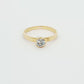 Yellow Gold Solitaire Diamond Ring