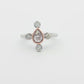 White & Rose Gold Pink Diamond Ring