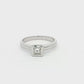 White Gold Princess Cut Diamond Solitaire Ring