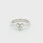 White Gold Heart Diamond Ring