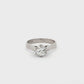White Gold Solitaire Diamond Ring