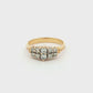 Yellow Gold Multi-Stone Diamond Cluster Ring