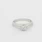 White Gold Round Brilliant Cut Diamond Solitaire Ring