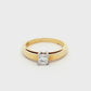 Yellow Gold Diamond Solitaire Ring