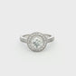 Yellow & White Gold Diamond Cluster Ring