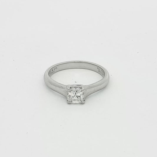 Tiffany & Co. Platinum Lucida Diamond Solitaire Ring