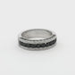 White Gold Black Diamond Band Ring