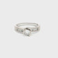 White Gold 9-Stone Princess Cut Diamond Ring