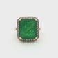 Yellow Gold Emerald Cocktail Ring