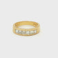 Yellow Gold Princess Cut Diamond Ring