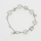 Christian Dior Rhinestone Logo Floral Bracelet