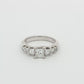 White Gold 7-Stone Princess Cut Diamond Ring