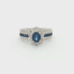 Platinum Sapphire & Diamond Dress Ring