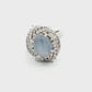 Platinum Star Sapphire & Diamond Ring