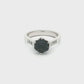 White Gold Sapphire & Diamond Ring