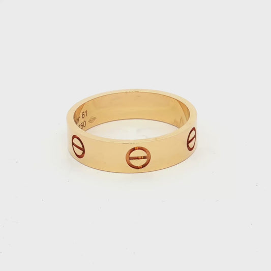 Cartier Love Ring 18ct Yellow Gold