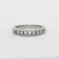 Platinum 0.97ct Princess Diamond Band
