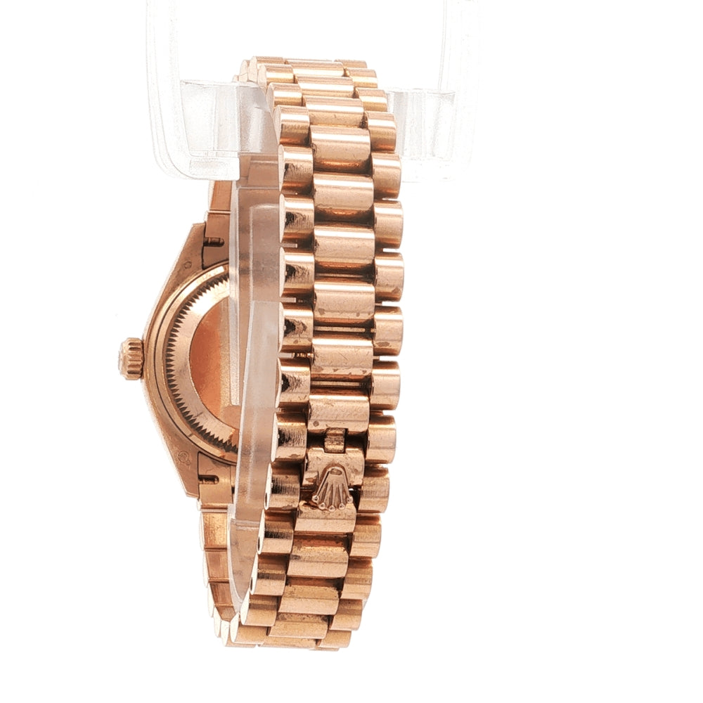 Rolex Lady-Datejust 28 Everose Gold Diamond Watch