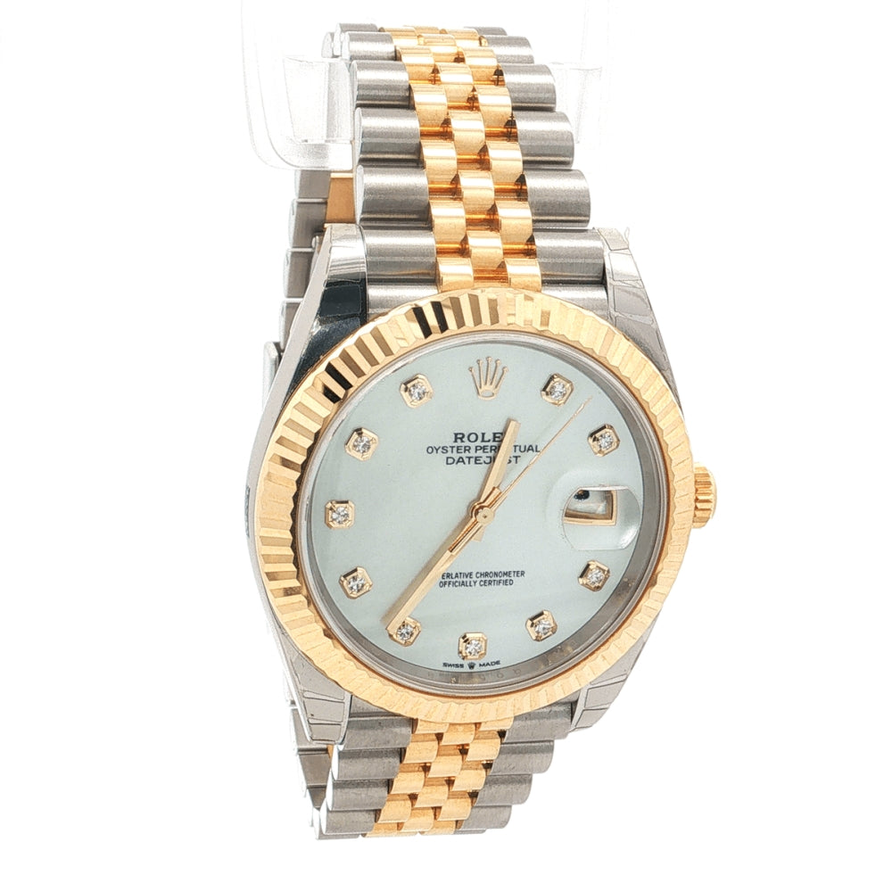 Rolex Datejust 41 Two-Tone Diamond Dial Watch