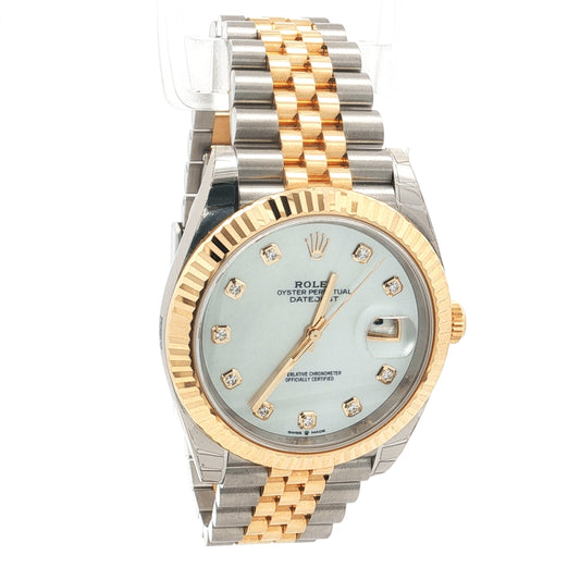 Rolex Datejust 41 Two-Tone Diamond Dial Watch