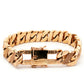 9ct Yellow Gold Diamond-Cut Curb Bracelet