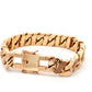 9ct Yellow Gold Diamond-Cut Curb Bracelet