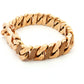 9ct Yellow Gold Diamond-Cut Curb Bracelet